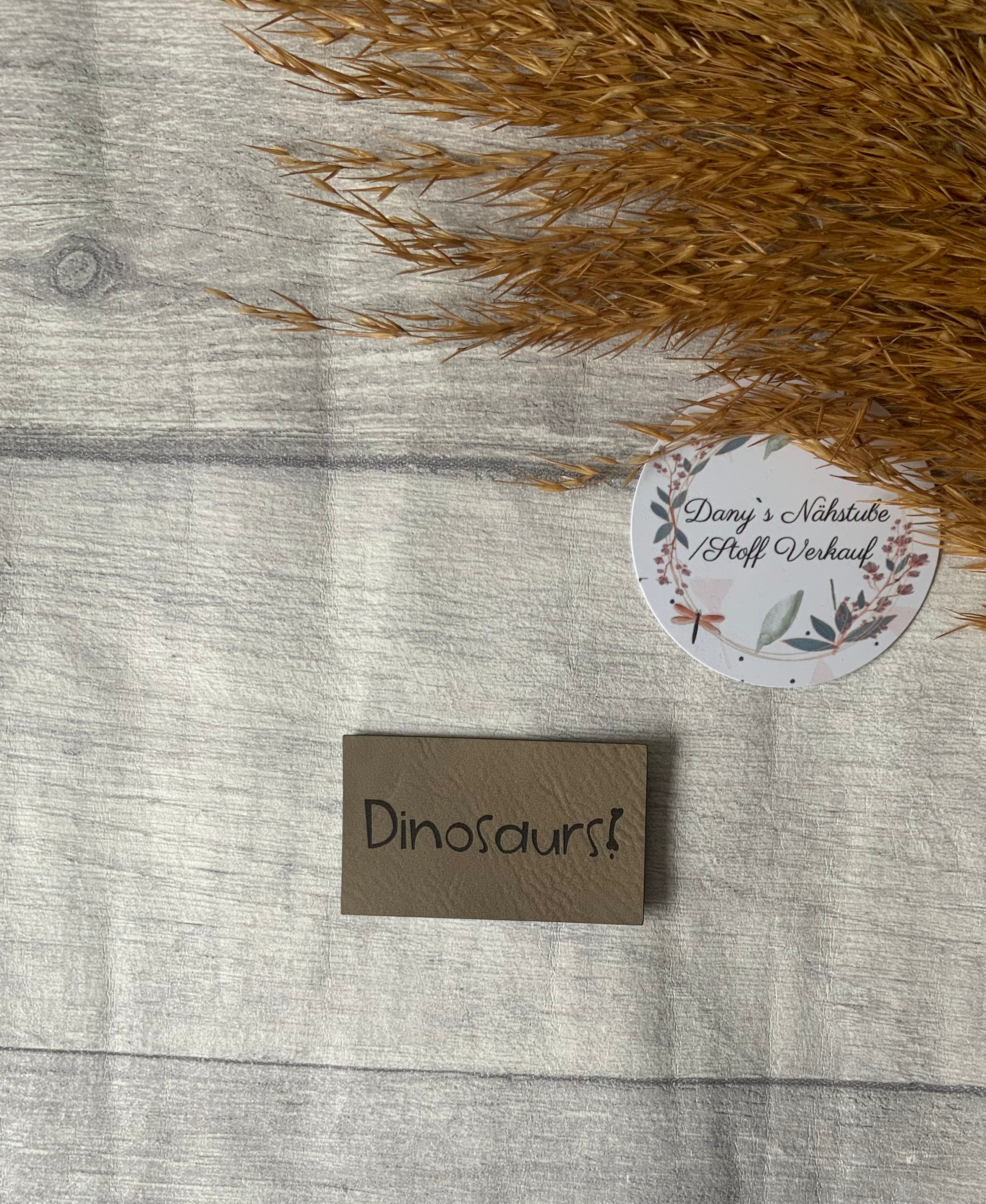 Dinosaurs Leder Label